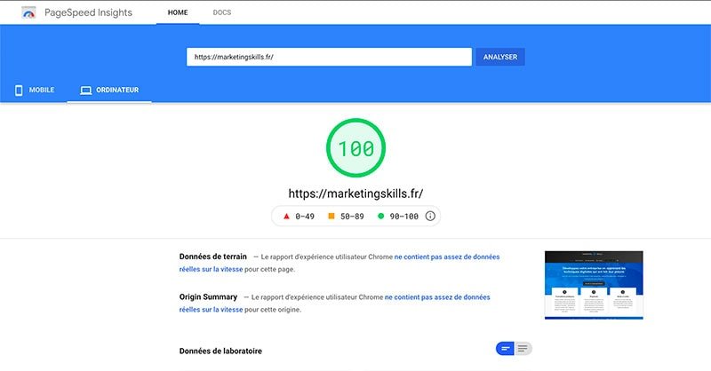 page speed insight