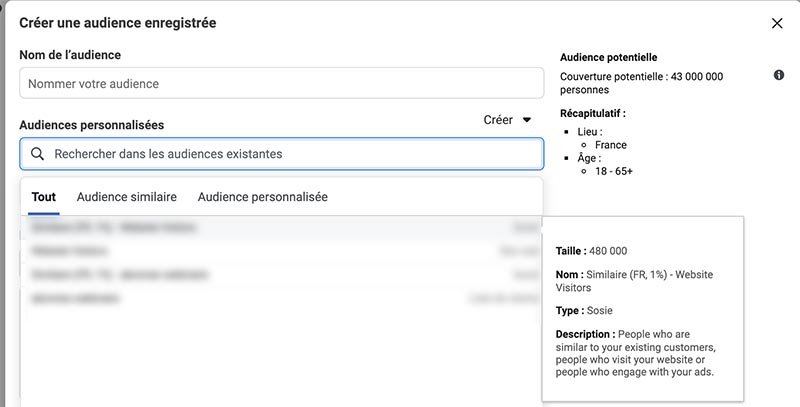 augmenter les conversions au bas de l'entonnoir - audiences personnalisées Facebook