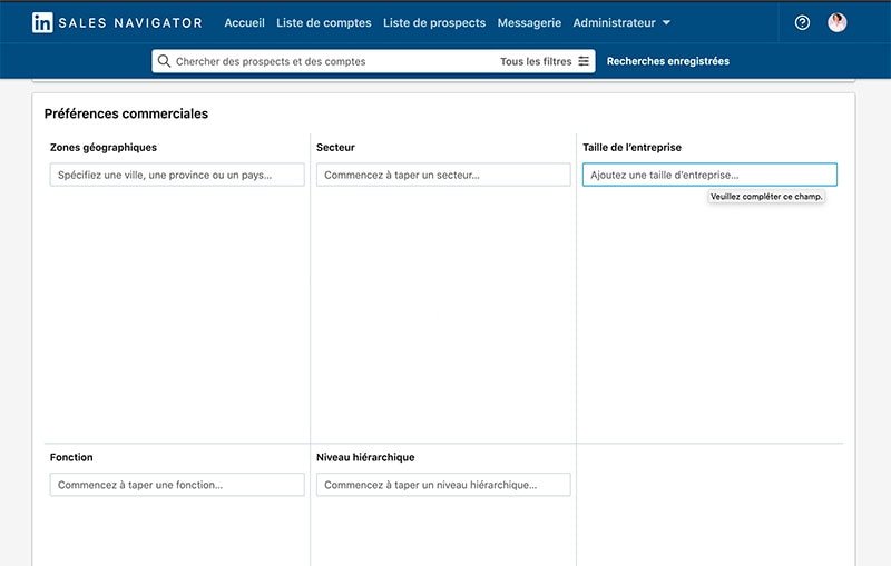 les bases de Sales Navigator