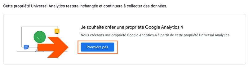 Créer propriété Google Analytics 4