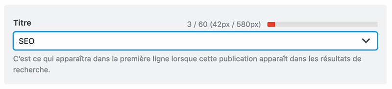 Exemple de titre trop court, qui peut être étoffé