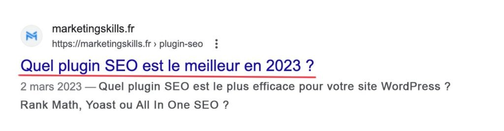 Titre SEO