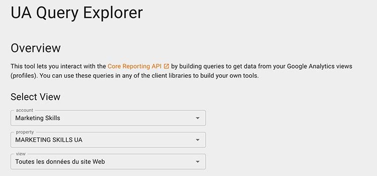 Query explorer