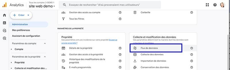 Flux de données dans GA4